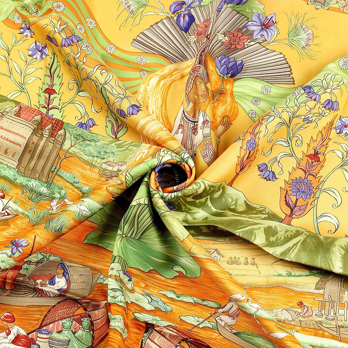 Hermes Scarf "Sarasvati" by Zoe Pauwels 90cm Silk | Foulard Carre
