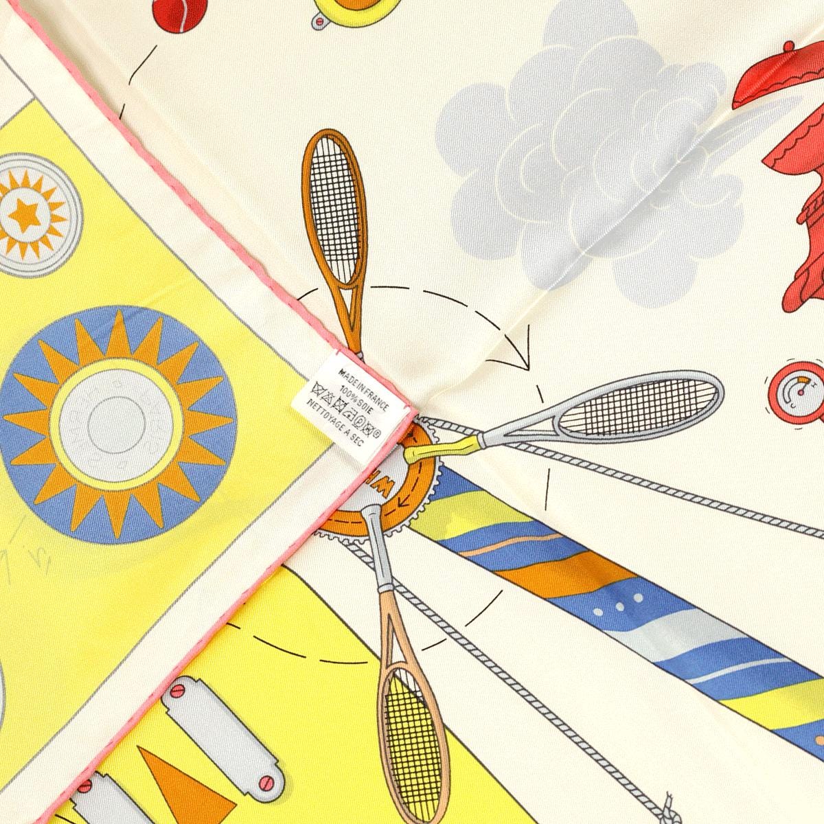 Hermes Scarf "Tea for Two" by Jonathon Burton 90cm Silk | Carre Foulard