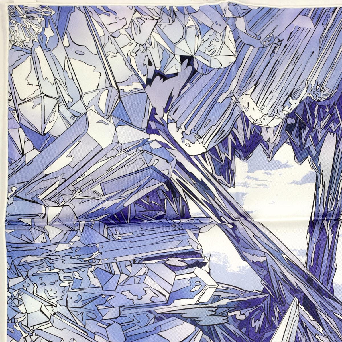 Hermes Scarf "La Vallee de Cristal" by Ugo Bienvenu 90cm Silk | Carre Foulard
