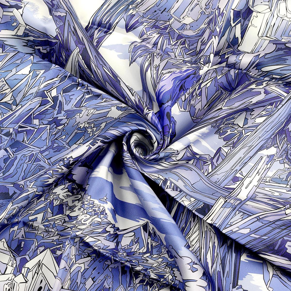 Hermes Scarf "La Vallee de Cristal" by Ugo Bienvenu 90cm Silk | Carre Foulard