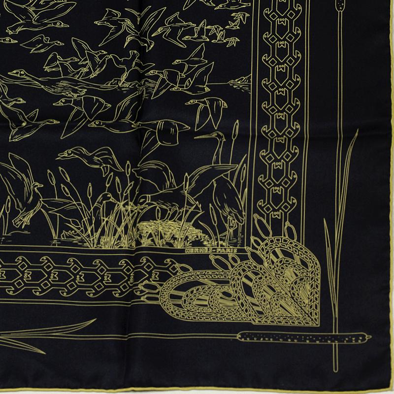 Hermes Scarf "Libres Comme l'Air" by Annie Faivre 90cm Silk | Carre Foulard