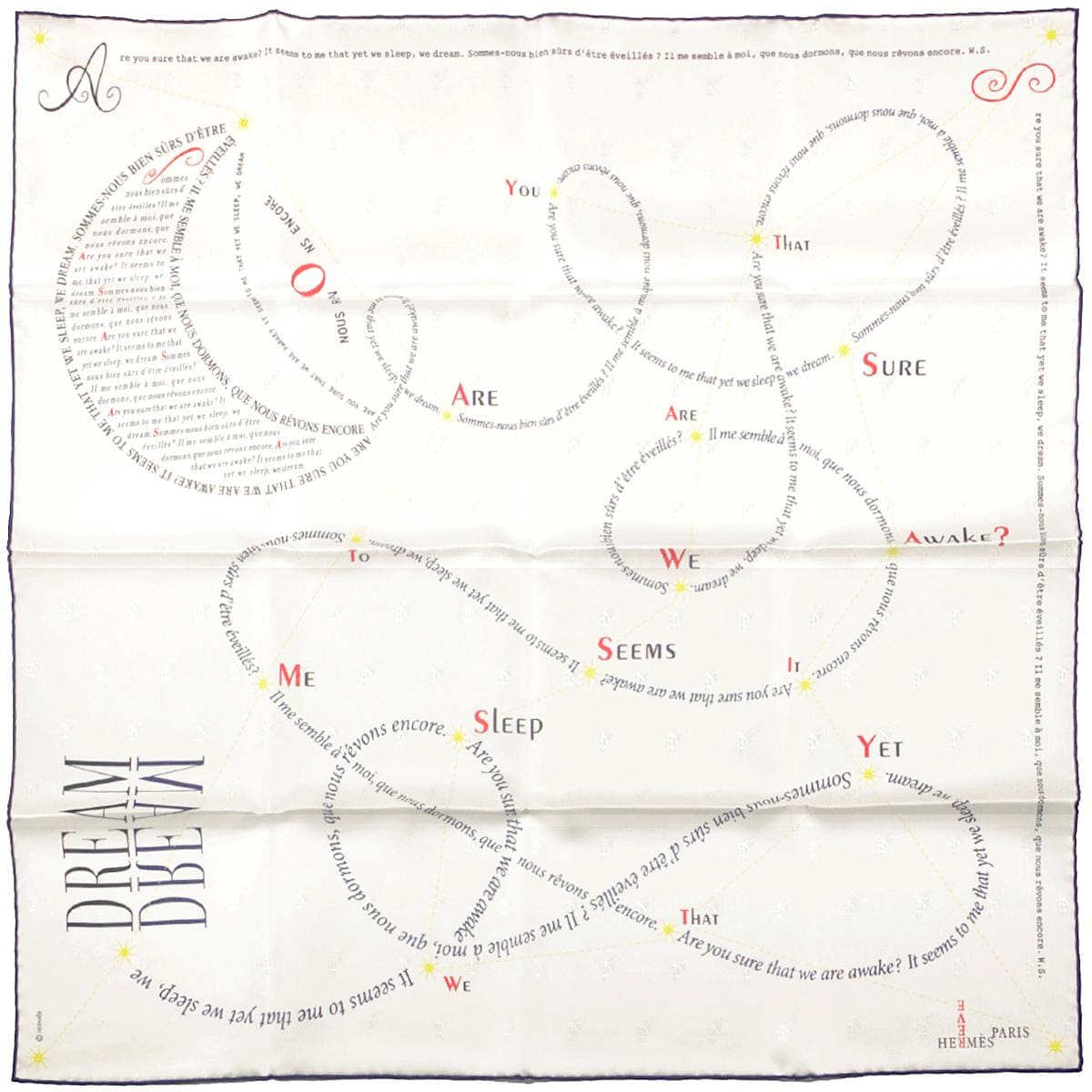 Hermes Scarf "In Pursuit of Dreams" 70cm Silk | Foulard Carre
