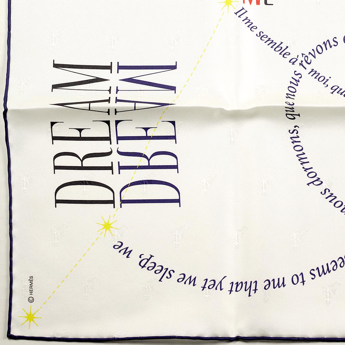 Hermes Scarf "In Pursuit of Dreams" 70cm Silk | Foulard Carre