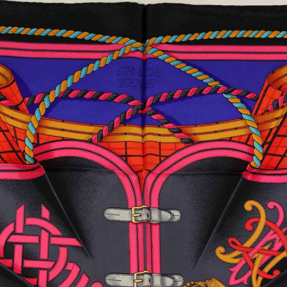 Hermes Scarf "Grande Tenue" by Henri d'Origny Vintage 90cm Silk | Carre Foulard