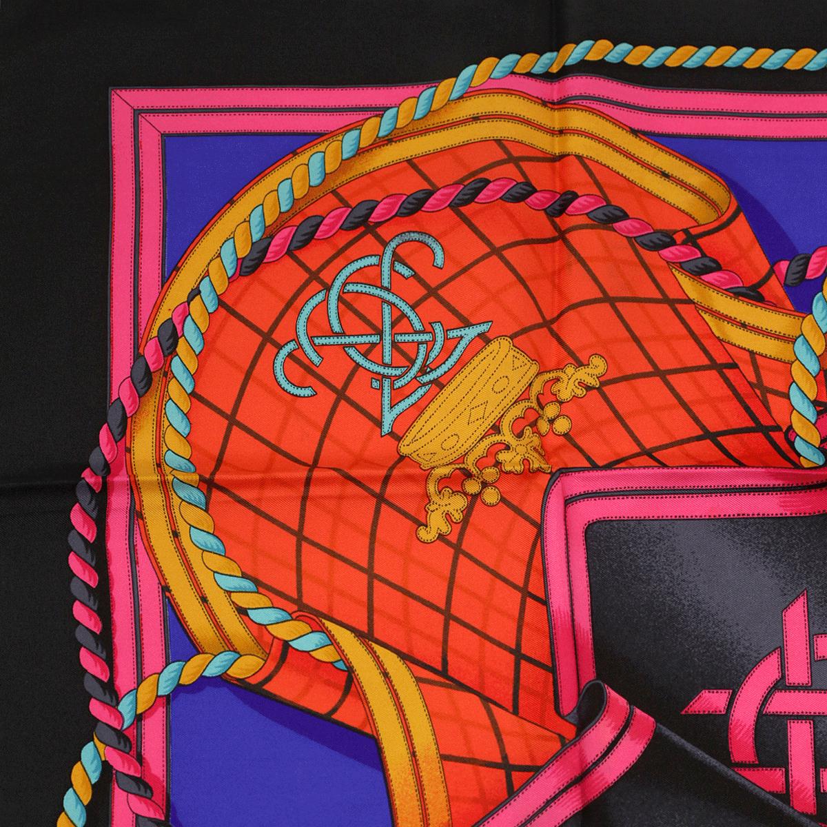 Hermes Scarf "Grande Tenue" by Henri d'Origny Vintage 90cm Silk | Carre Foulard