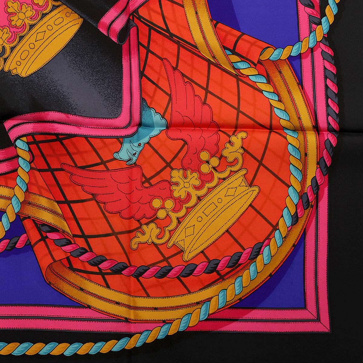 Hermes Scarf "Grande Tenue" by Henri d'Origny Vintage 90cm Silk | Carre Foulard