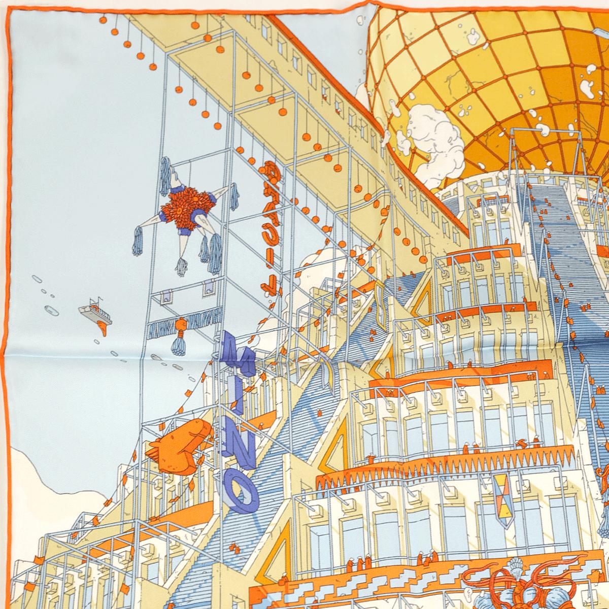 Hermes Scarf "Legede du Cheval a Plumes" by Ugo Gattoni 90cm Silk | Foulard Carre