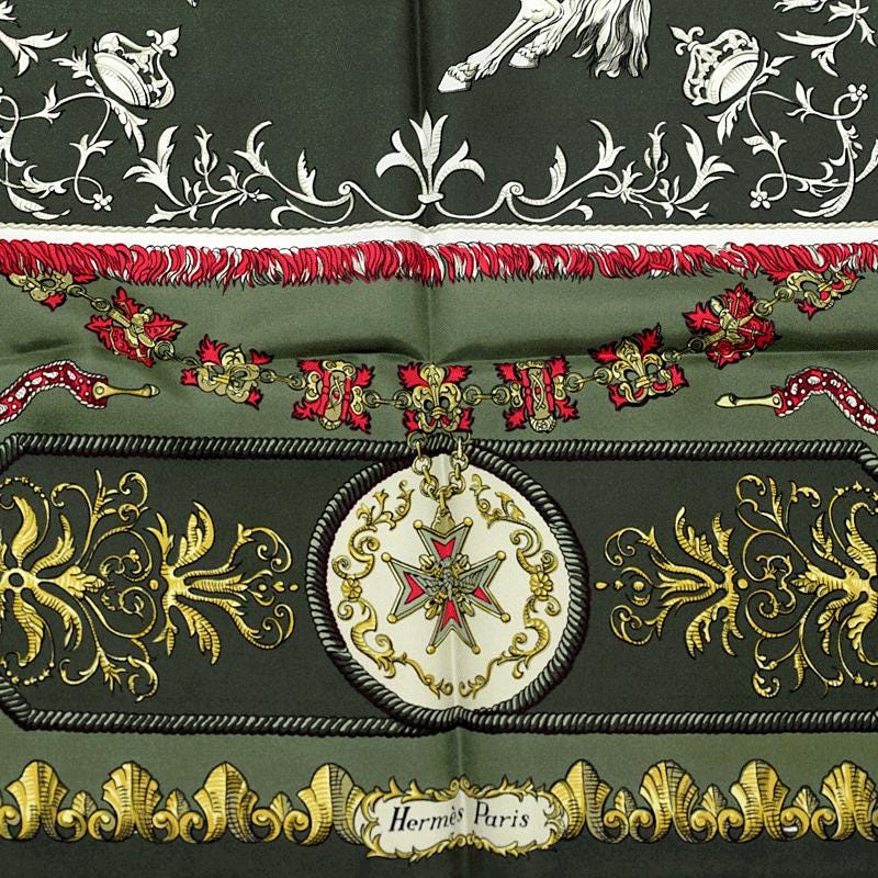 Hermes Scarf "Ludovicus Magnus" by Françoise De La Perriere 90cm Silk | Carre Foulard