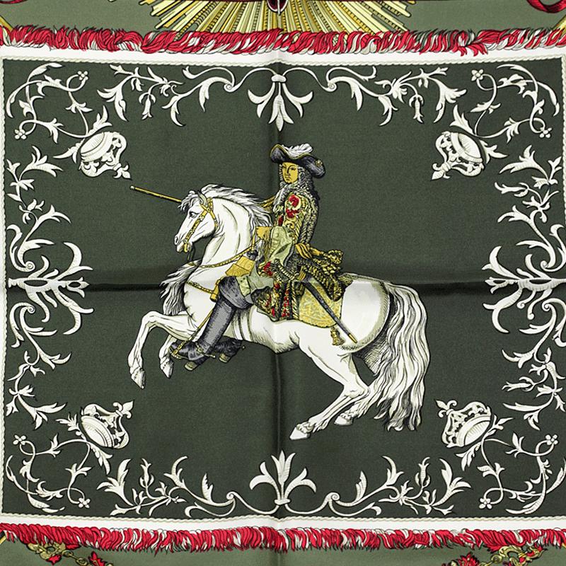 Hermes Scarf "Ludovicus Magnus" by Françoise De La Perriere 90cm Silk | Carre Foulard