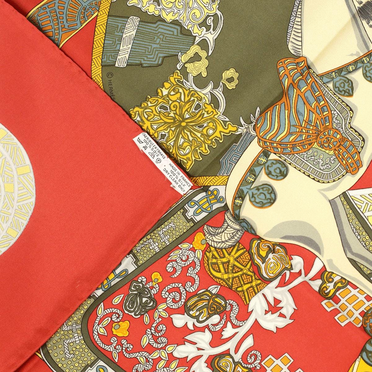 Hermes Scarf "Art des Steppes" by Annie Faivre 90cm Silk | Foulard Carre