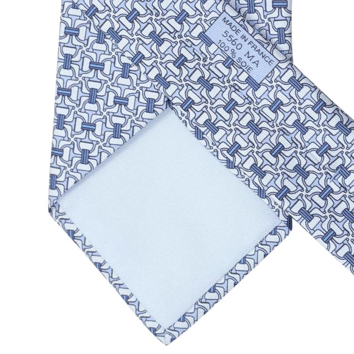 Hermes Men's Silk Tie Equestrian Stirrups Pattern 5560 | Necktie Cravate