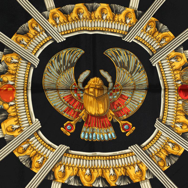 Hermes Scarf "Egypte" by Caty Latham 90cm Silk | Carre Foulard