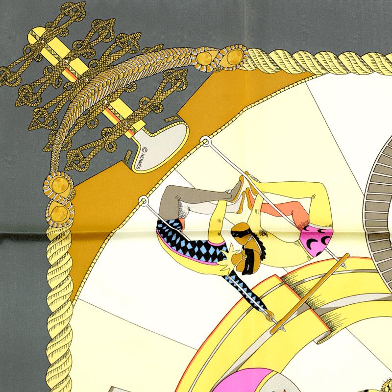 Hermes Scarf "Circus" by Annie Faivre 90cm Silk | Carre Foulard