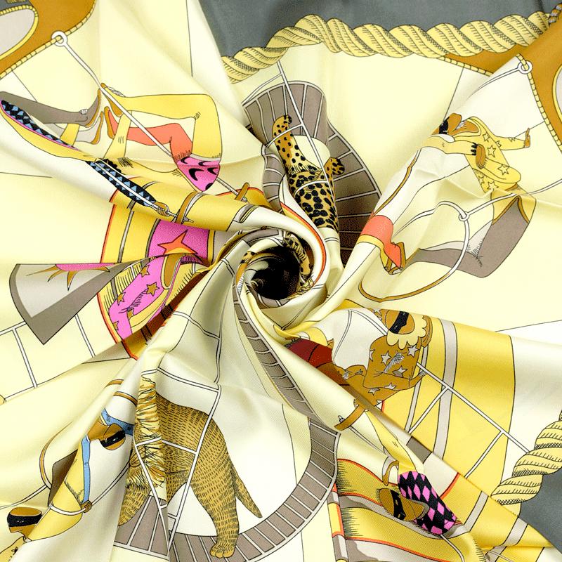 Hermes Scarf "Circus" by Annie Faivre 90cm Silk | Carre Foulard