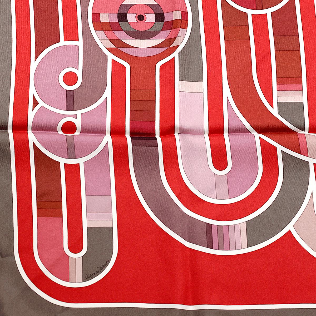 Hermes Scarf "Melodie Chromatique" by Virginie Jamin 90cm Silk