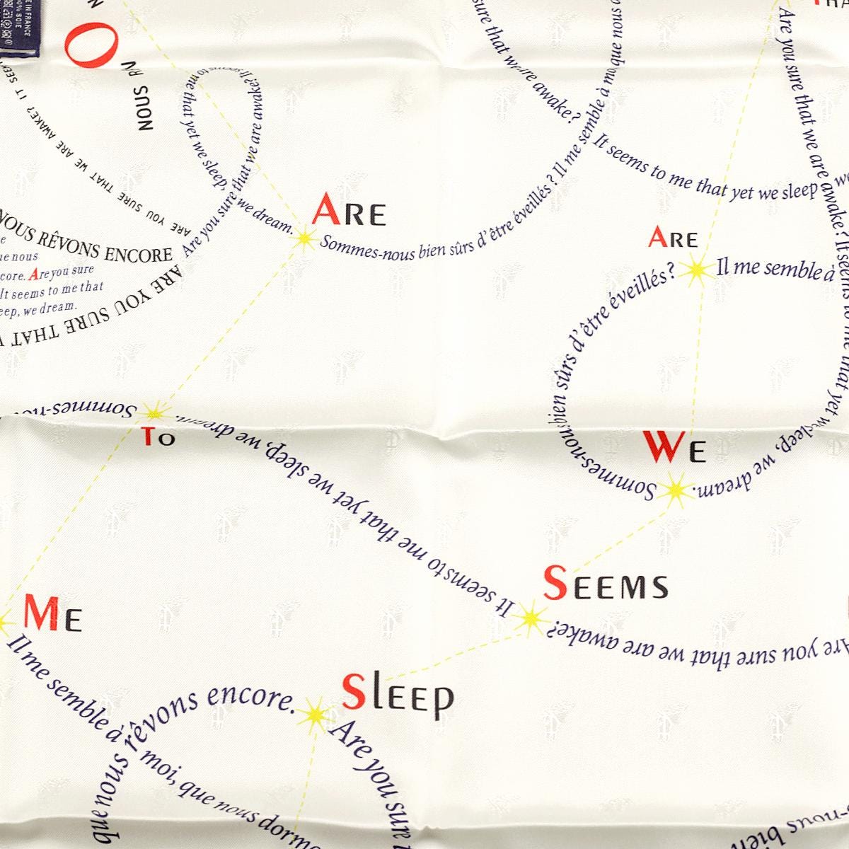 Hermes Scarf "In Pursuit of Dreams" 70cm Silk | Foulard Carre