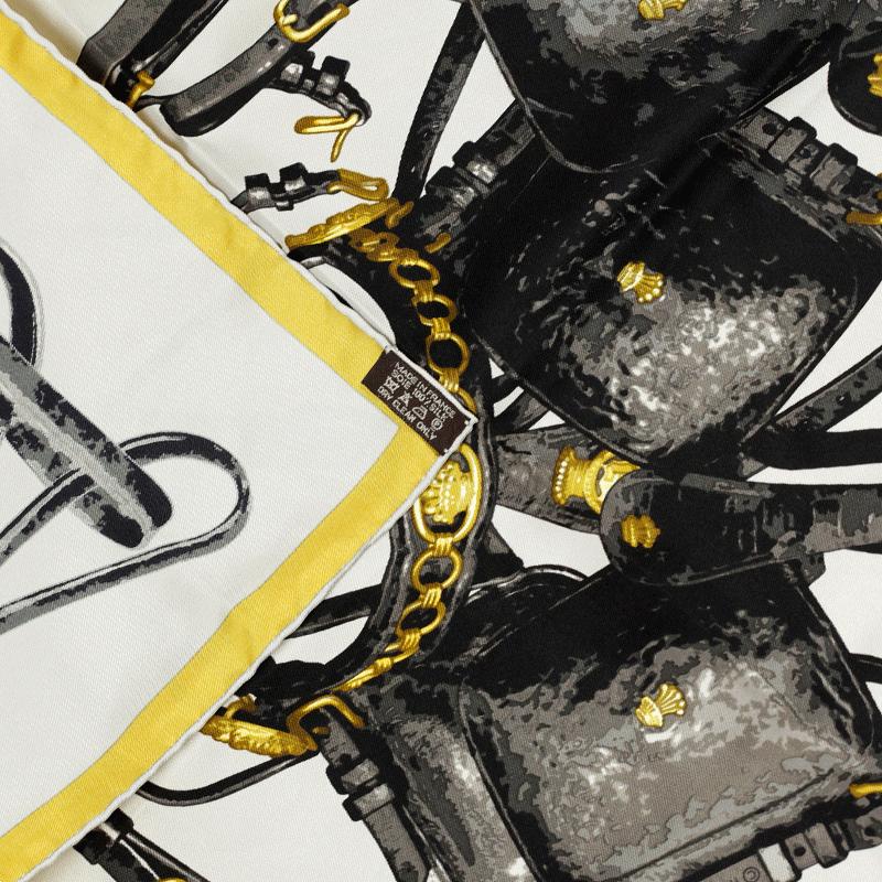 Hermes Scarf "Brides Rebelles" by Benoit Pierre Emery 90cm Silk