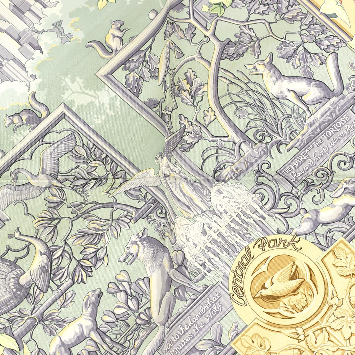 Hermes Scarf "Central Park" by Laurence Bourthoumieux 90cm Silk | Limited Edition Grail