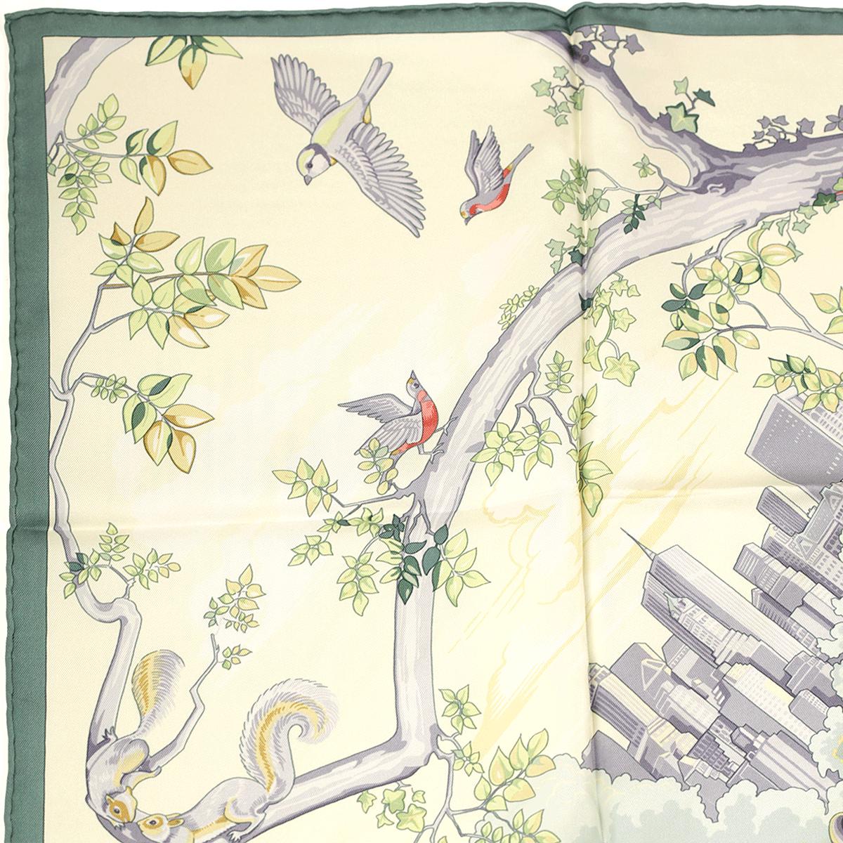 Hermes Scarf "Central Park" by Laurence Bourthoumieux 90cm Silk | Limited Edition Grail