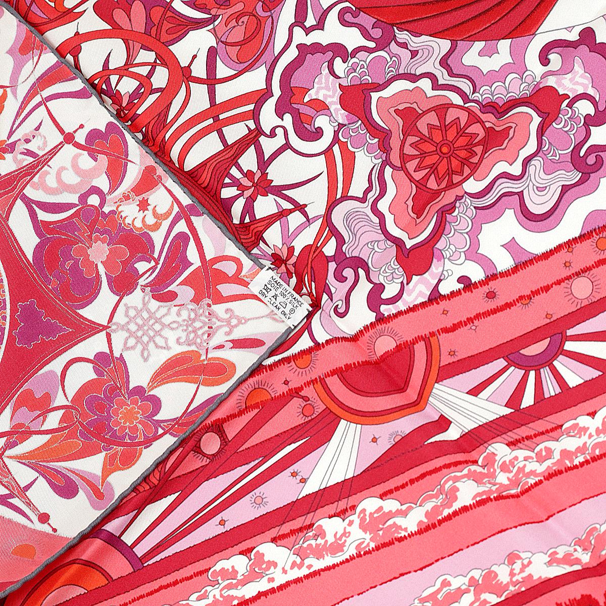 Hermes Scarf "L'ivresse de l'Infini" by Zoe Pauwels 90cm Silk