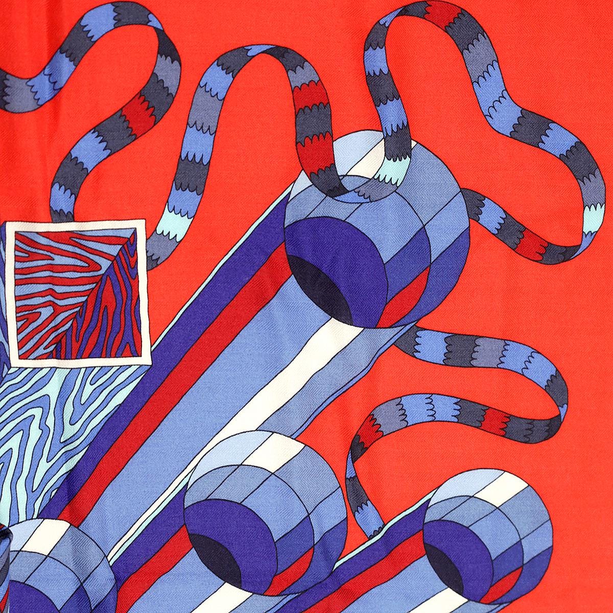 Hermes Cashmere Shawl 140cm "Point d'Orgue" by Pierre Marie | Scarf Carre Foulard