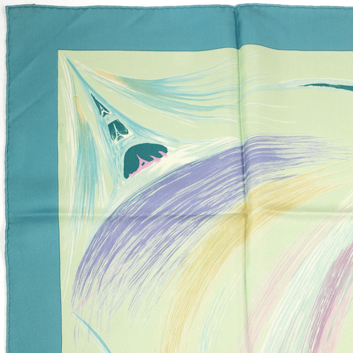 Hermes Scarf "La Tour Eiffel S'Envole" by Sefedin Kwumi 90cm Silk