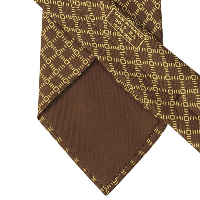 Hermes Men's Silk Tie Geometric Pattern 5015 | Necktie Cravate