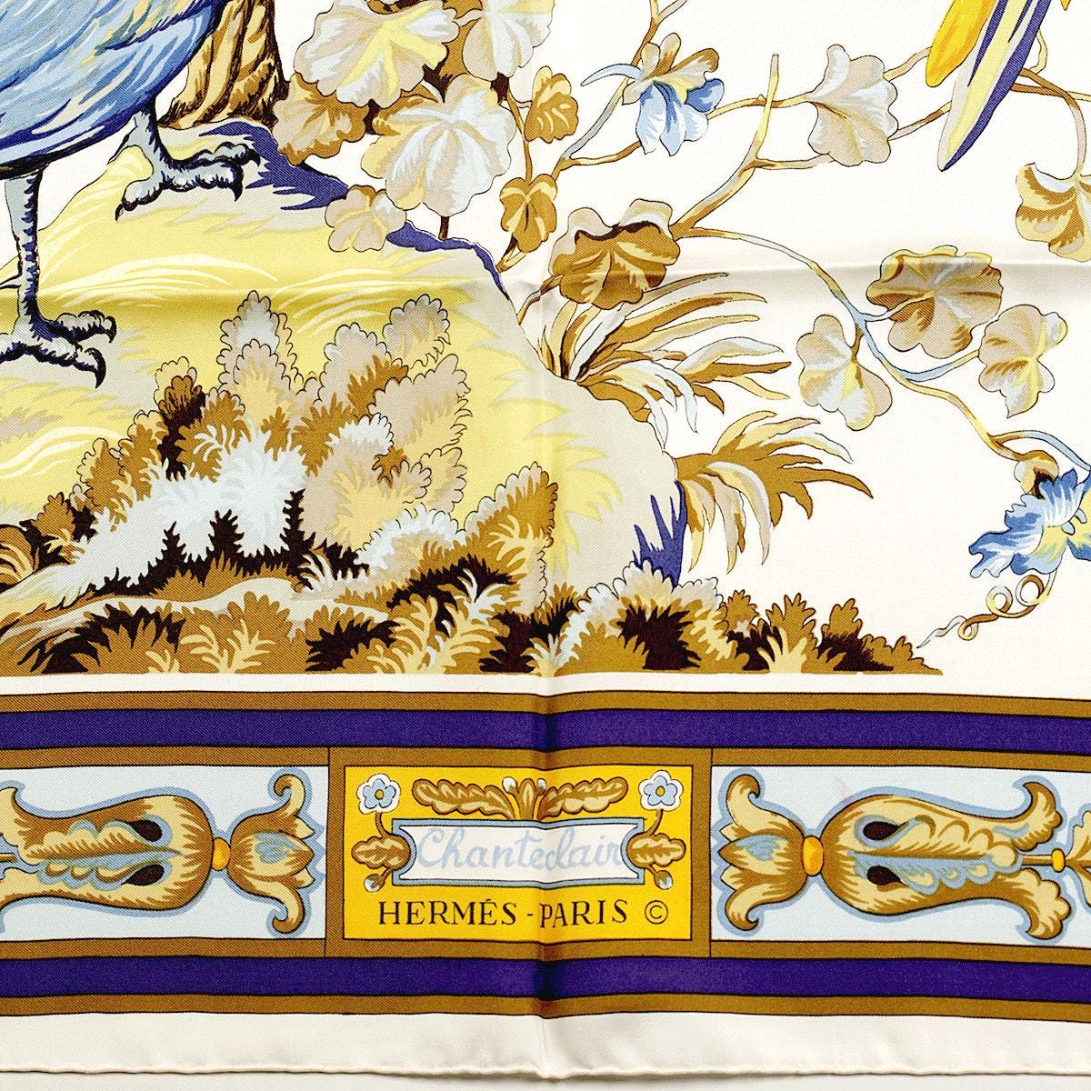 Hermes Scarf "Chanteclaire" by Maurice Tranchant 90cm Silk
