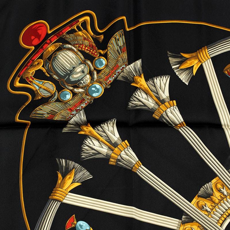 Hermes Scarf "Egypte" by Caty Latham 90cm Silk | Carre Foulard