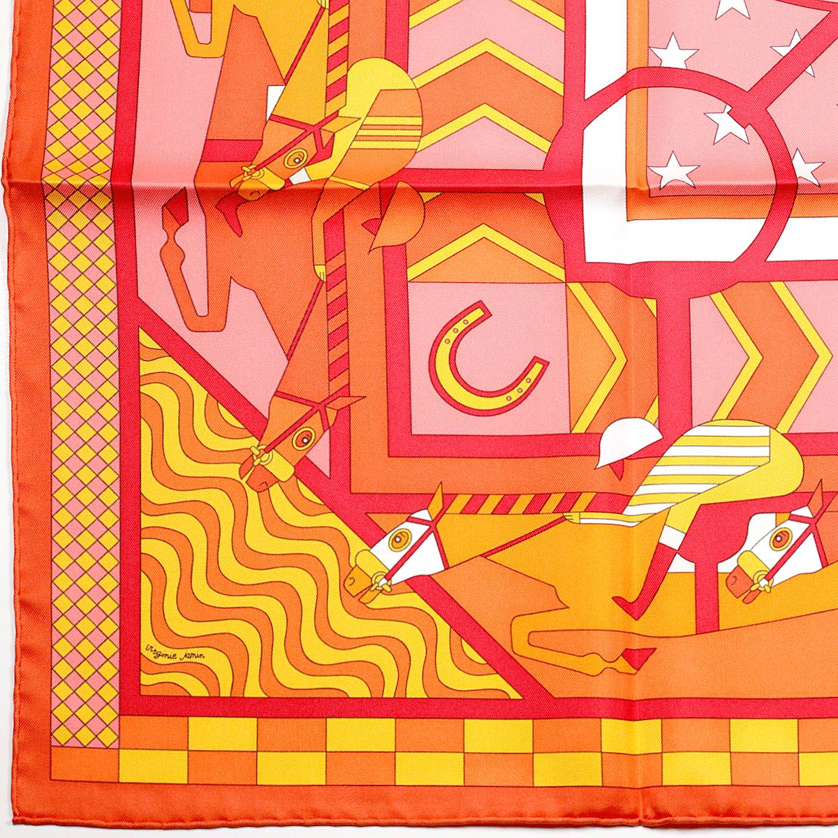 Hermes Scarf "Steeplechase" by Virginie Jamin 90cm Silk | Foulard Carre