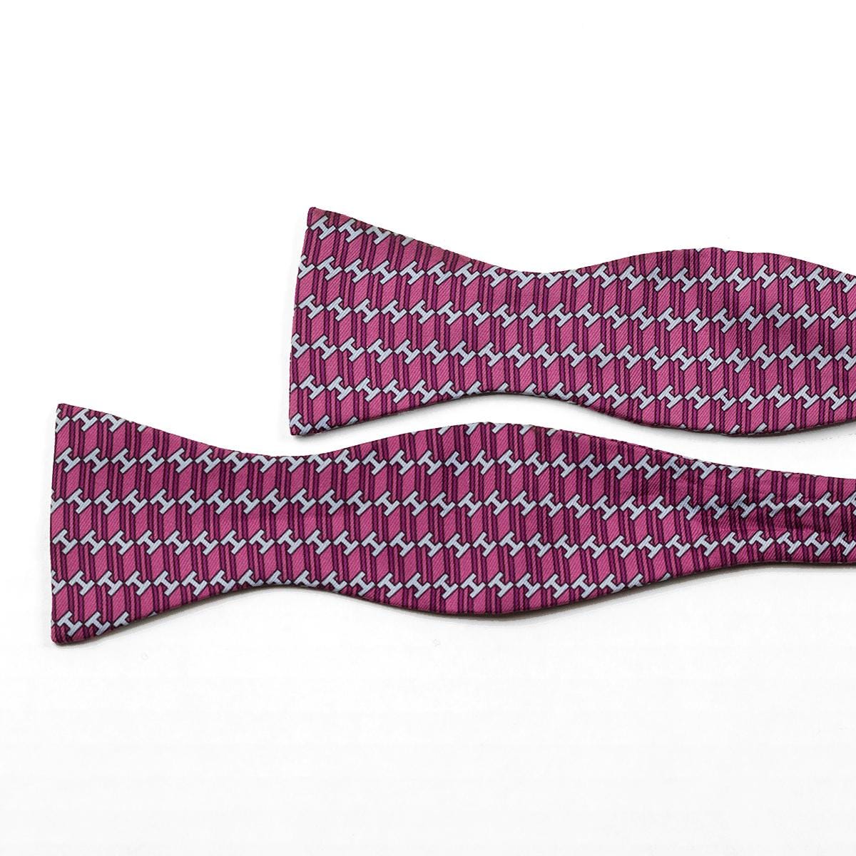 Hermes Men's Silk Bowtie H Geometric Pattern | Necktie Cravate Bow Tie