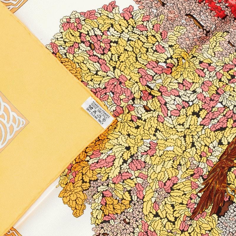 Hermes Scarf "Les Legendes de L'Arbre" by Annie Faivre 90cm Silk