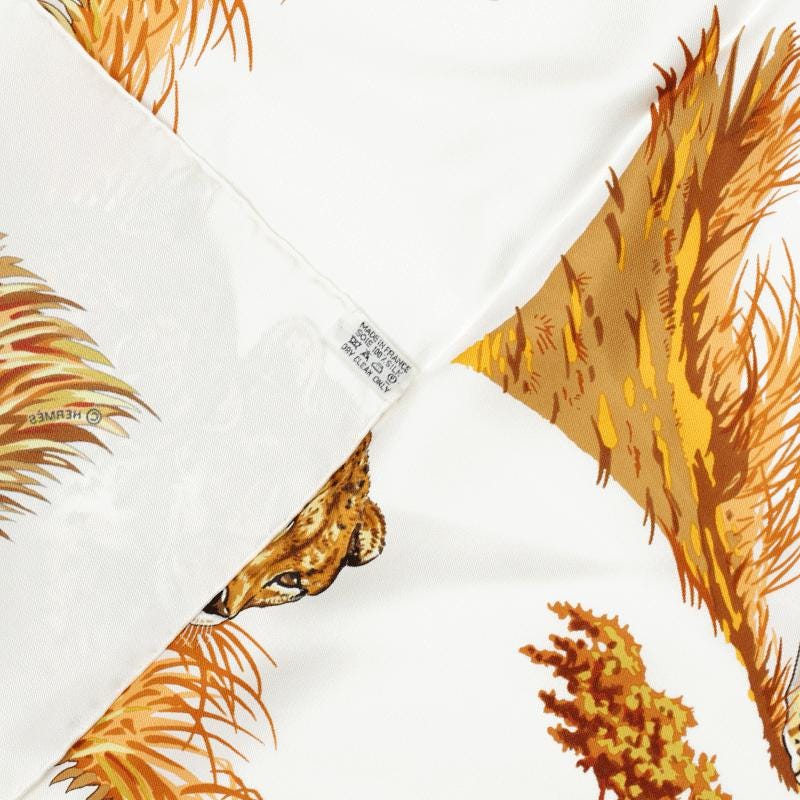 Hermes Scarf "Guepards" by Robert Dallet 90cm Silk