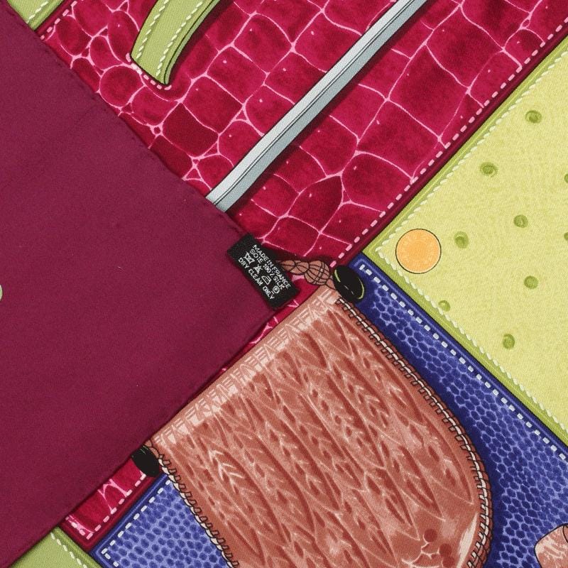 Hermes Scarf "Tout Cuir" by Caty Latham 90cm Silk | Foulard Carre