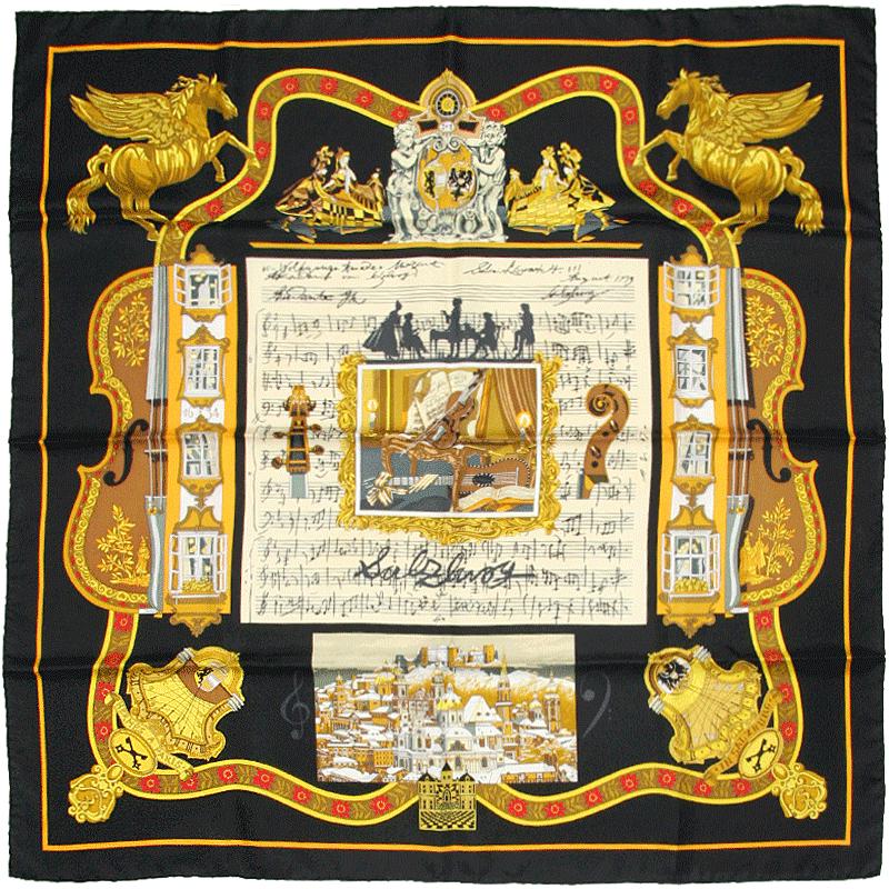 Hermes Scarf "Salzburg" by Loic Dubigeon 90cm Silk | Carre Foulard