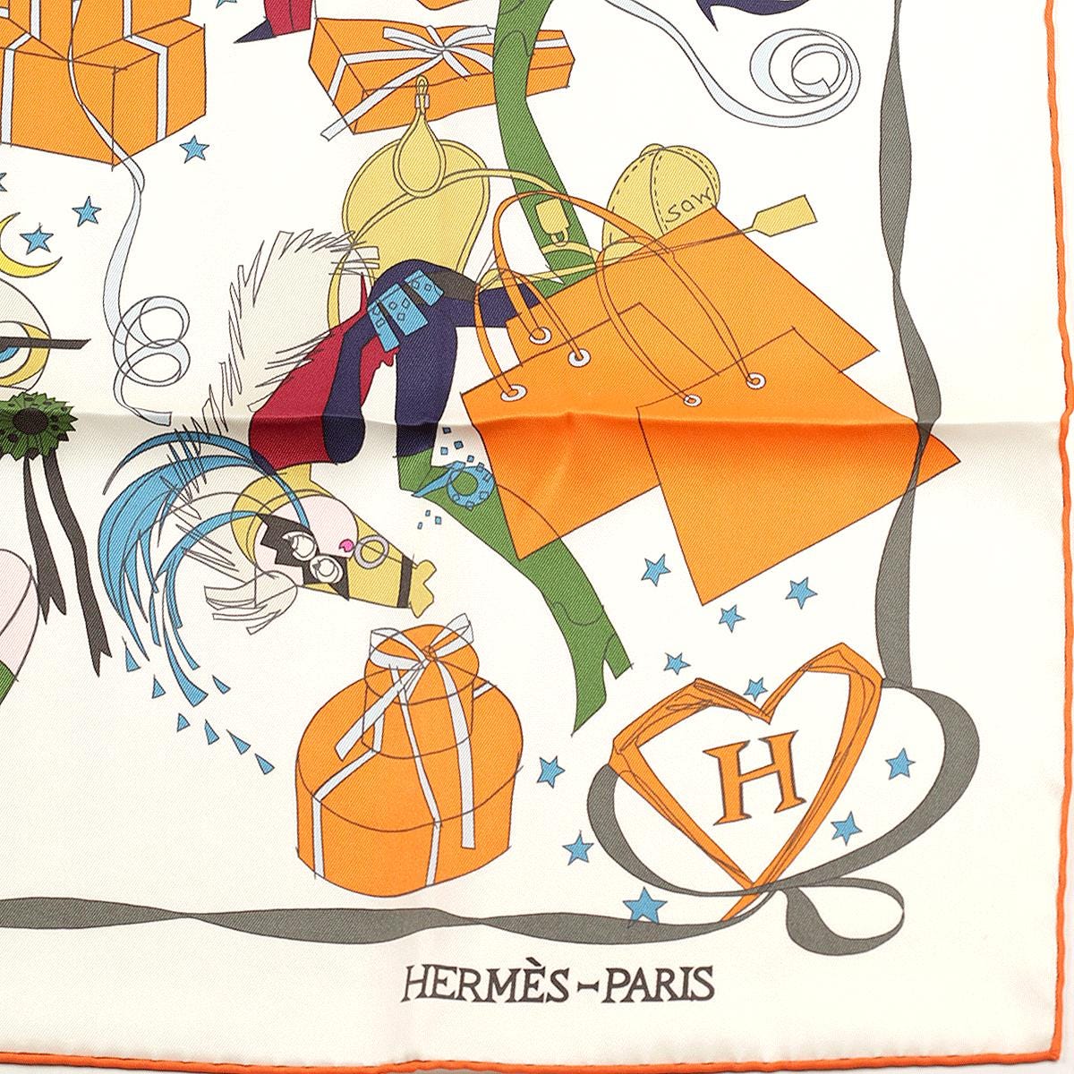 Hermes Scarf "Le Bal Masque" by Saw Kang 70cm Silk | Foulard Carre