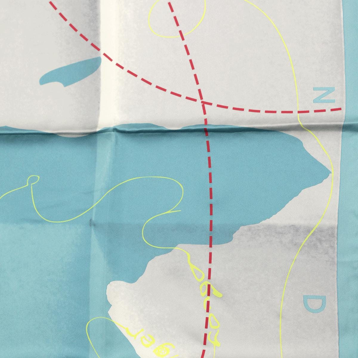 Hermes Scarf "Le Monde est Une Fleuve" by Bali Barret 90cm Silk | Carre Foulard