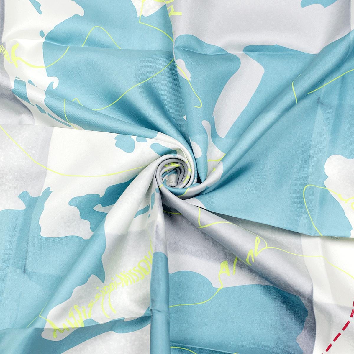Hermes Scarf "Le Monde est Une Fleuve" by Bali Barret 90cm Silk