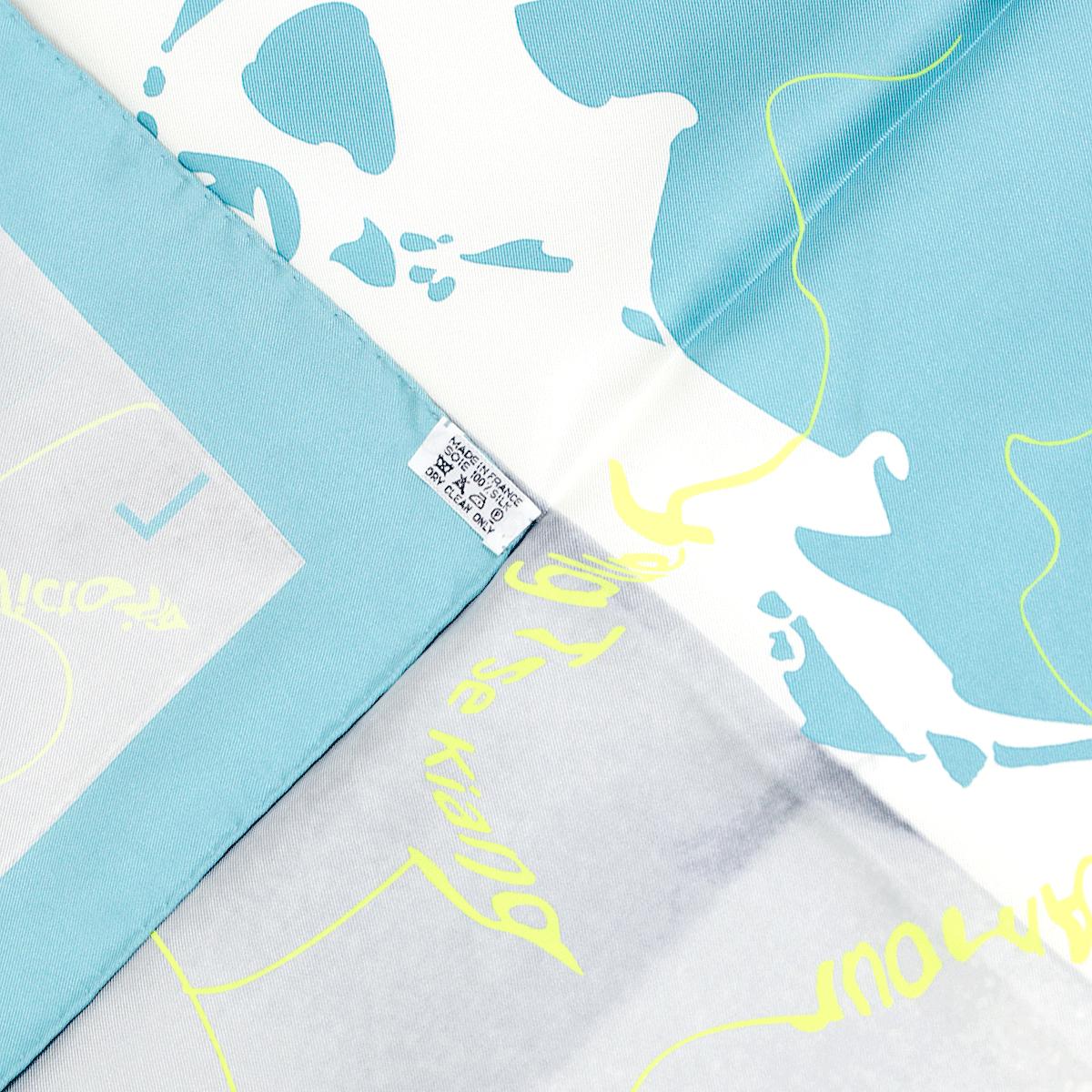 Hermes Scarf "Le Monde est Une Fleuve" by Bali Barret 90cm Silk | Carre Foulard
