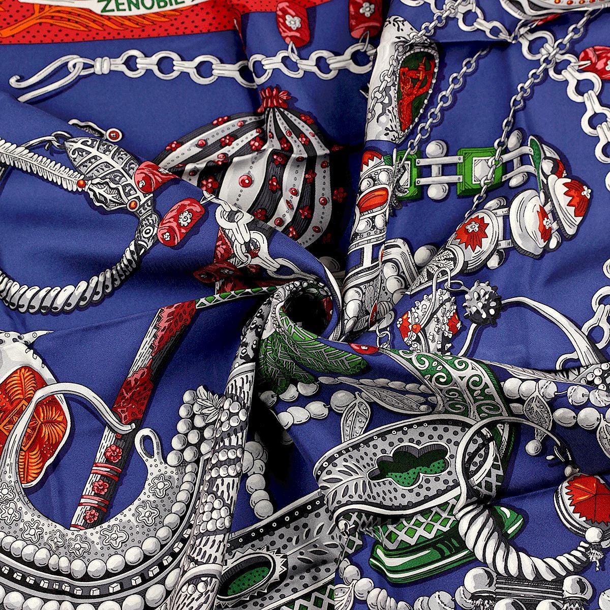 Hermes Scarf "Reine de Palmyre" by Annie Faivre 90cm Silk | Carre Foulard