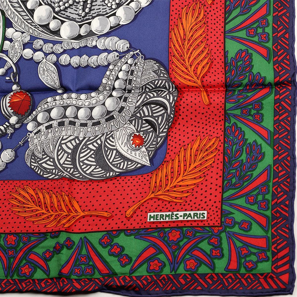 Hermes Scarf "Reine de Palmyre" by Annie Faivre 90cm Silk | Carre Foulard