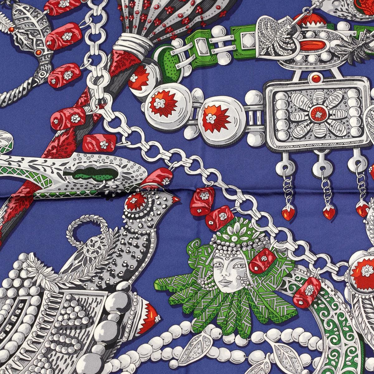 Hermes Scarf "Reine de Palmyre" by Annie Faivre 90cm Silk | Carre Foulard