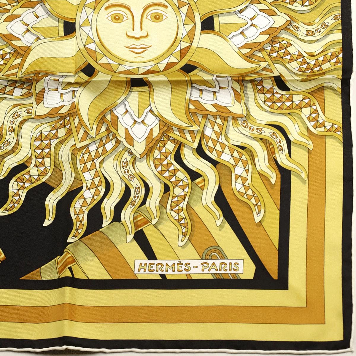 Hermes Scarf "Les Sangles de Phoebus" by Joachim Metz 90cm Silk | Carre Foulard