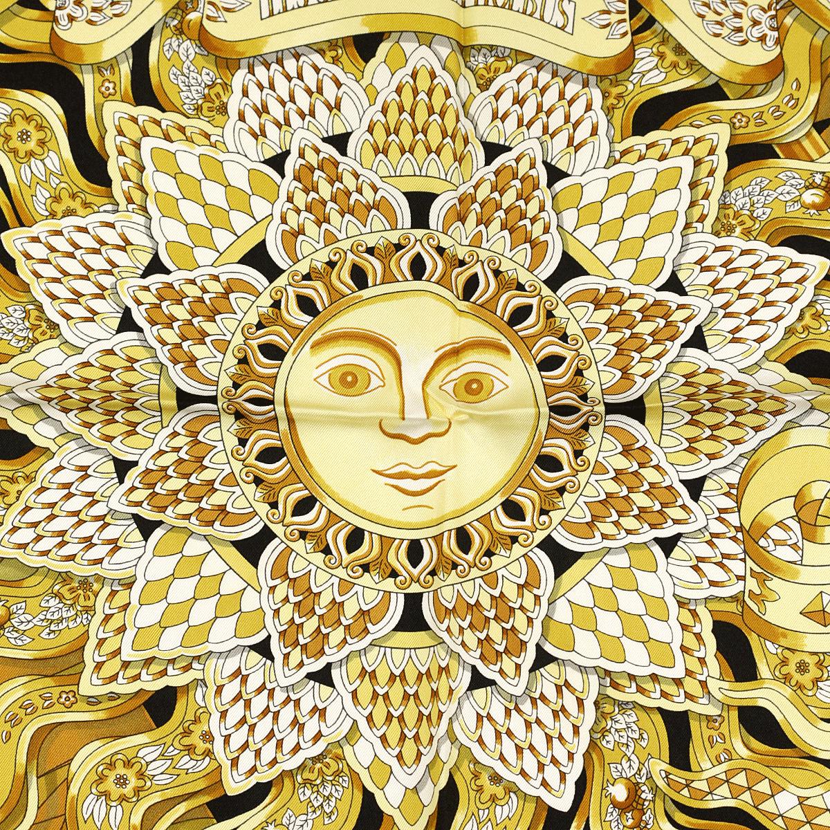 Hermes Scarf "Les Sangles de Phoebus" by Joachim Metz 90cm Silk | Carre Foulard
