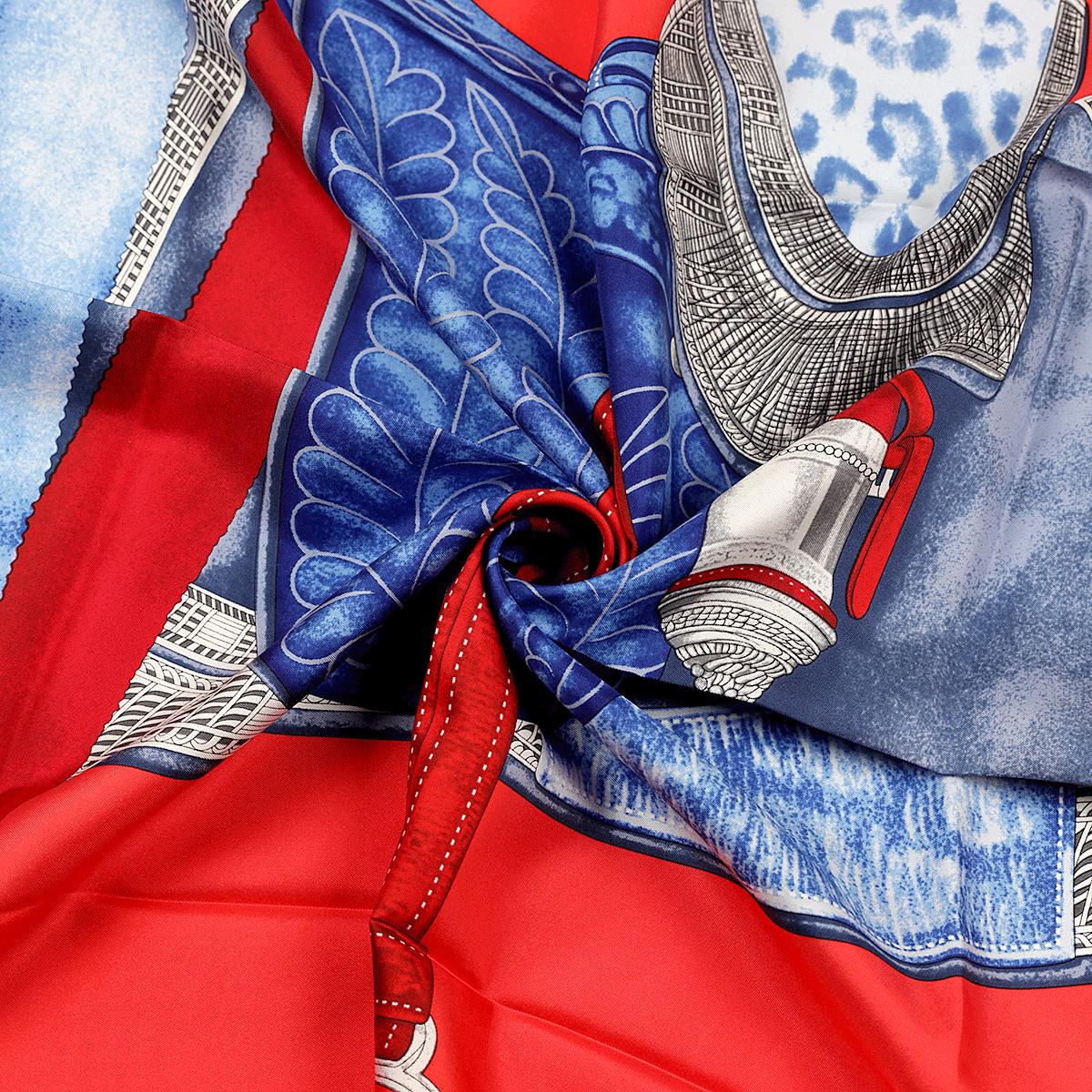 Hermes Scarf "Selle d'Officier en Grande Tenue" by Wlodek Kaminski 90cm Silk
