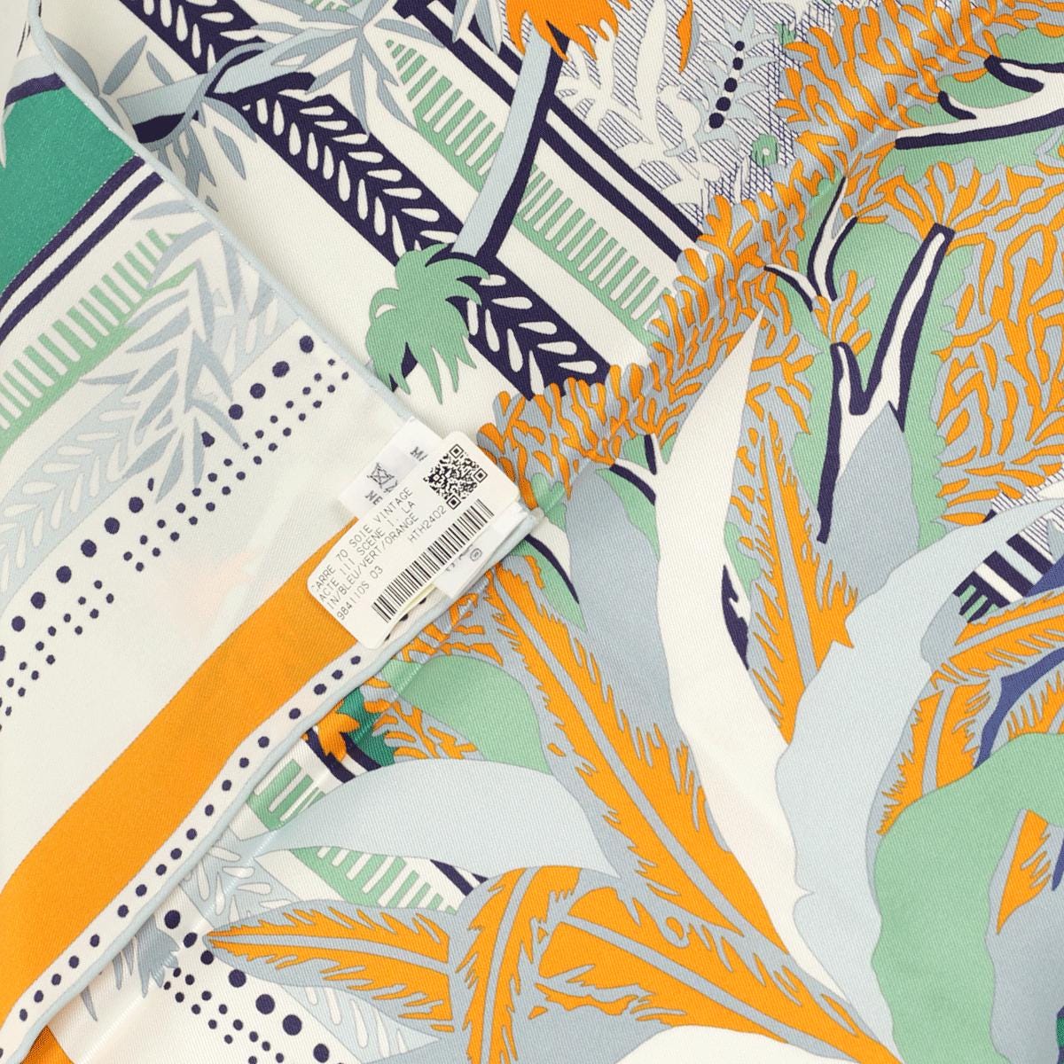 Hermes Scarf "Acte III, Scene I, La Clairiere" by Édouard Baribeaud 70cm Silk | Carre Foulard