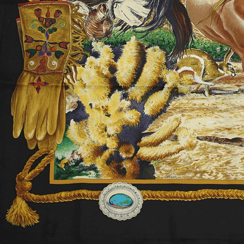 Hermes Scarf "Pony Express" by Kermit Oliver 90cm Silk | Carre Foulard