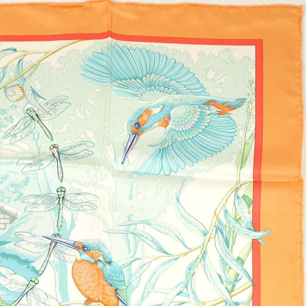 Hermes Scarf "Emerald Necklace Party in the Park" by Laurence Bourthoumieux Vintage 90cm Silk | Carre Foulard Limited Edition