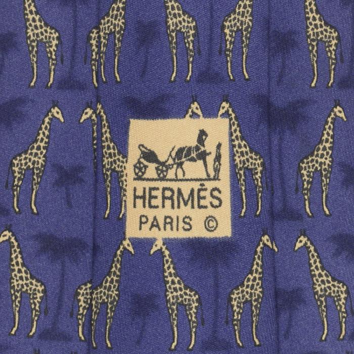 Hermes Men's Silk Tie Giraffes Pattern 7314 | Necktie Cravate