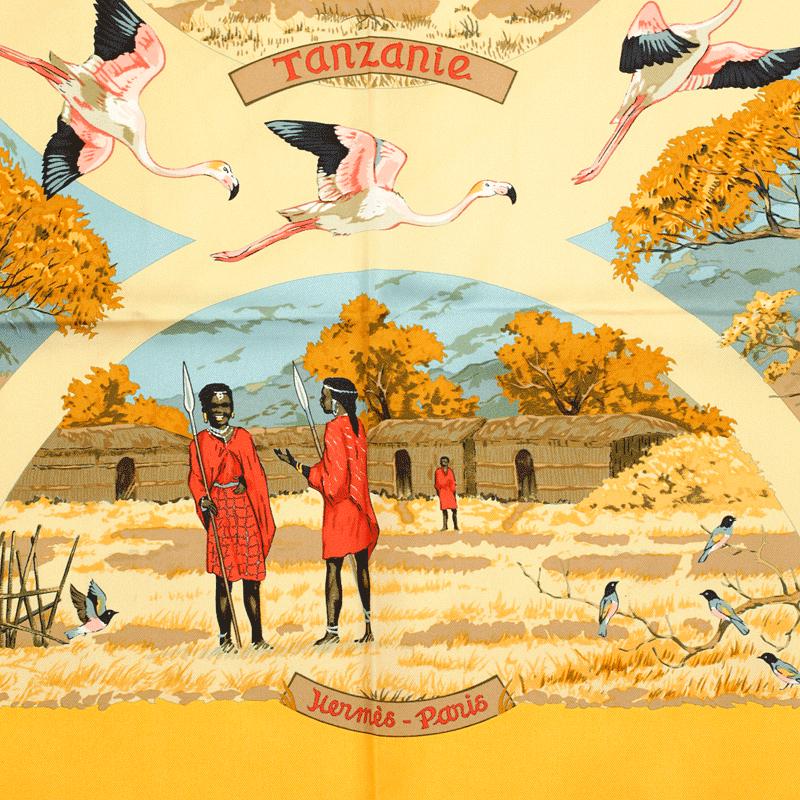Hermes Scarf "Tanzanie" by Robert Dallet 90cm Silk | Carre Foulard